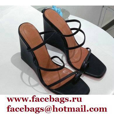 Amina Muaddi Heel 9.5cm Wedge Naima Sandals 07 2022