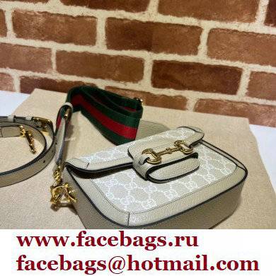 Gucci Horsebit 1955 GG mini bag 658574 GG Canvas Oatmeal - Click Image to Close