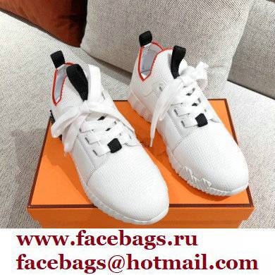 Hermes Knit and calfskin Depart Sneakers 02 2022 - Click Image to Close