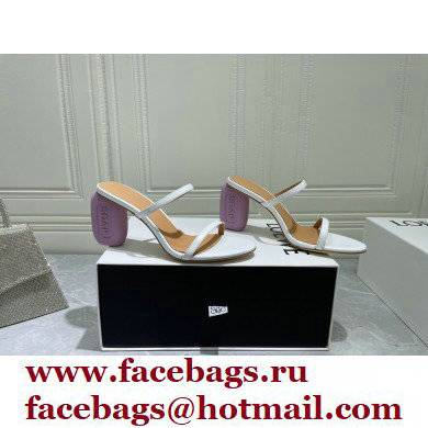 Loewe Heel 6cm Soap Sandals White 2022