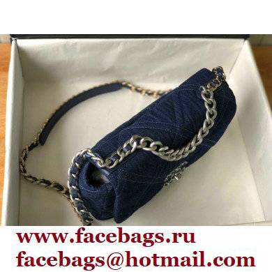 CHANEL 19 Handbag in Denim AS1160 Dark Blue 2022